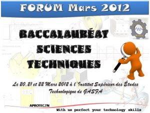 Forum Bac Gafsa 2012